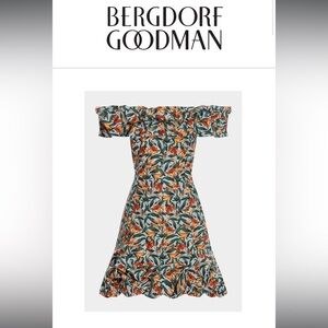 Jardin Off-the-Shoulder Cotton Mini Dress
